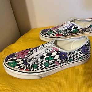 Mens/ womens flowered VANS sneakers